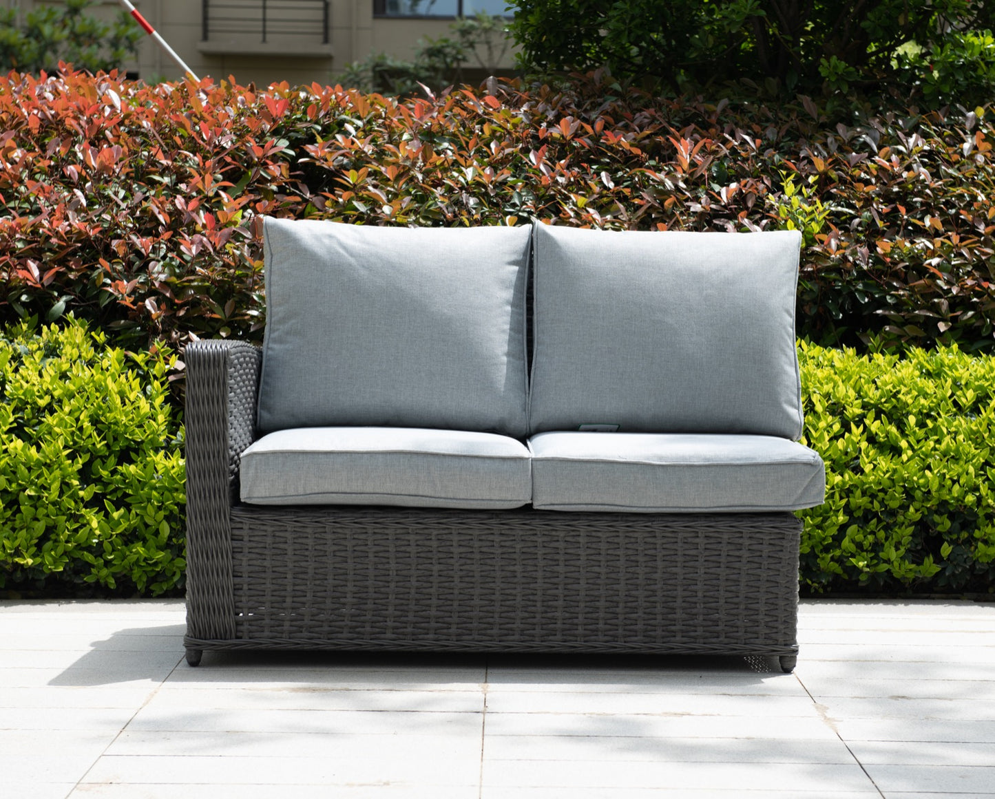 Amalfi Casual Rattan sofa set with Firepit table