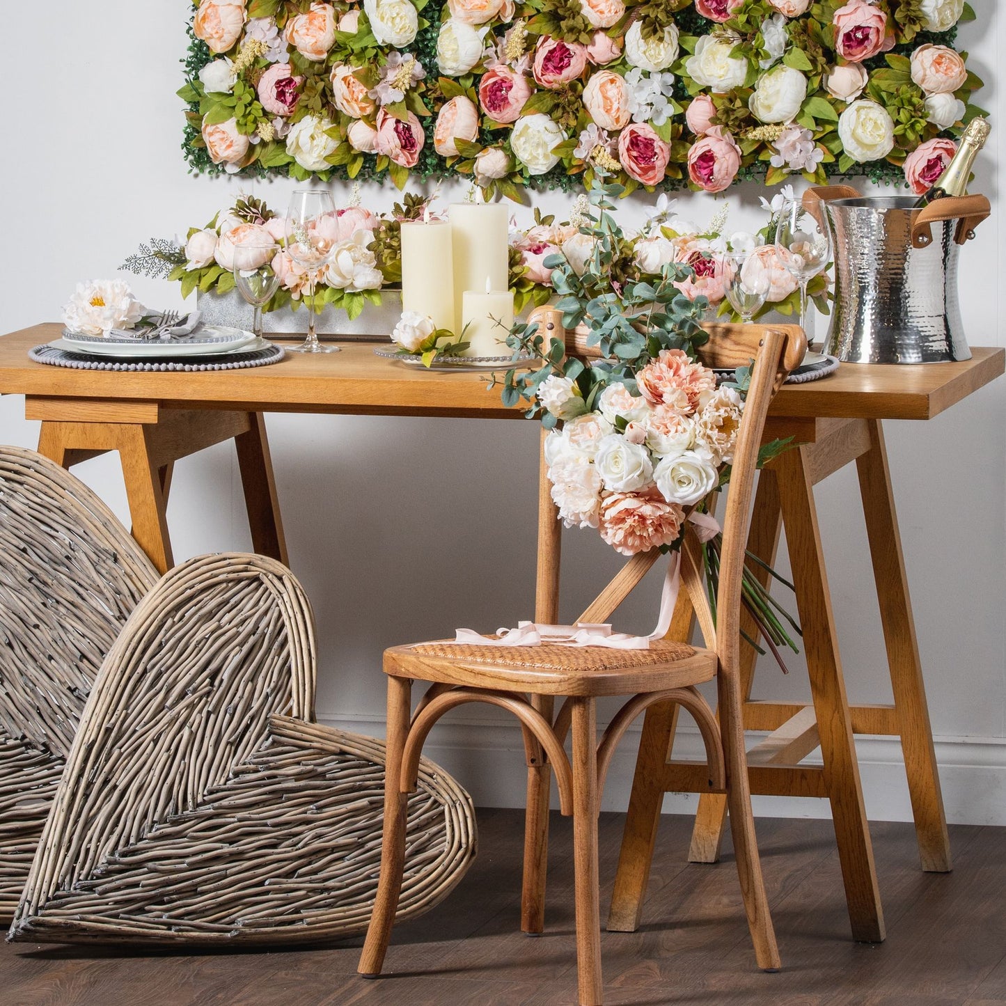 Peony Flower Wall