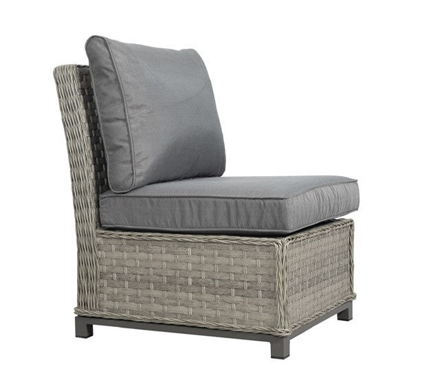 Naples Casual corner rattan dining set with firepit table